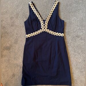 Lilly Pulitzer Navy Shift Dress - Size 10